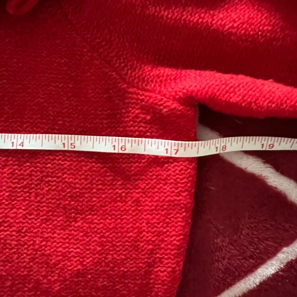 EUC Anthropologie Sleeping on Snow Red Flower Cardigan Medium - Picture 10 of 11